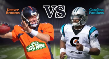 Cam Newton vs Peyton Manning in Super Bowl 50